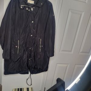 MICHAEL Michael Kors black hooded coat